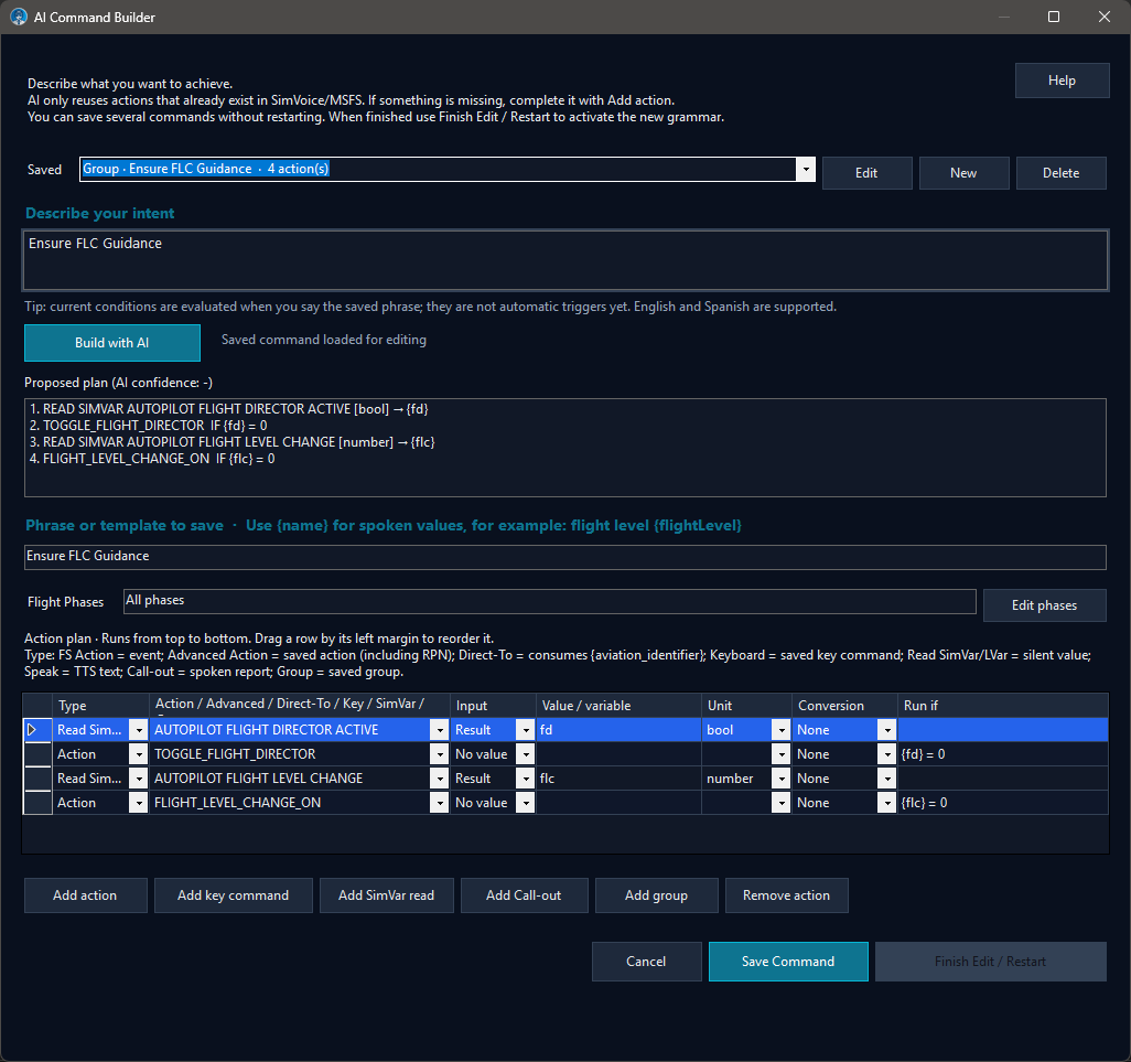 AI Command Builder