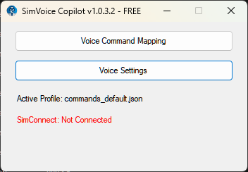 SimVoice Copilot Interface