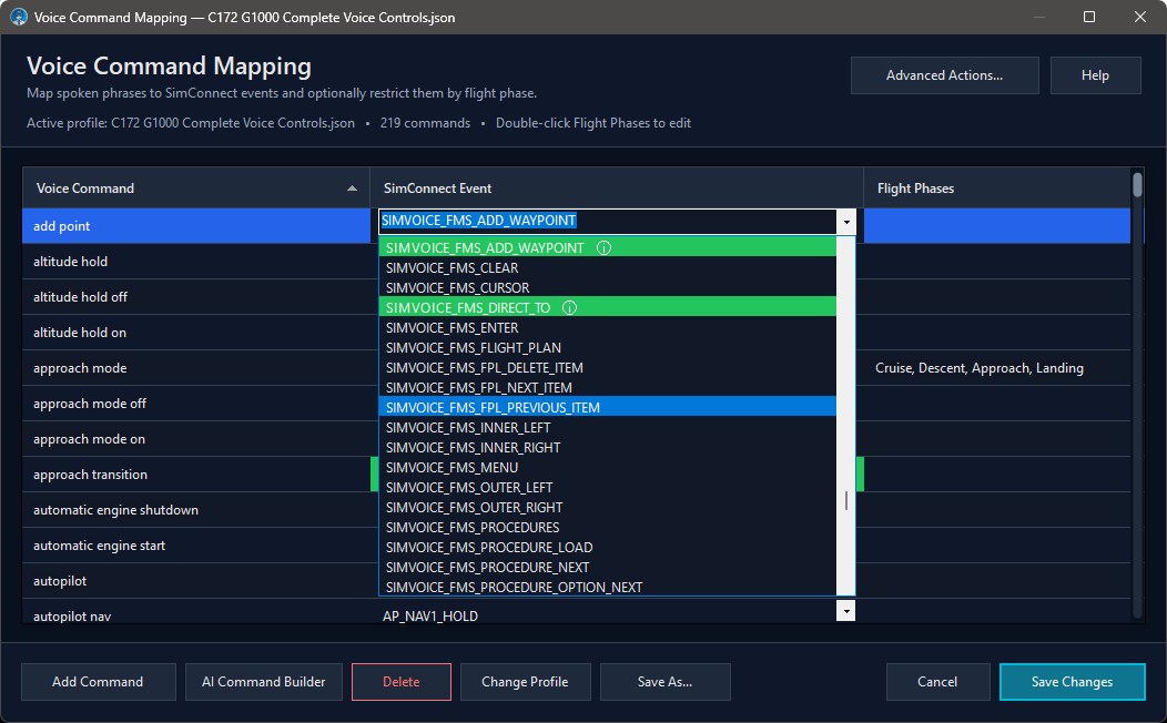 Voice command mapping